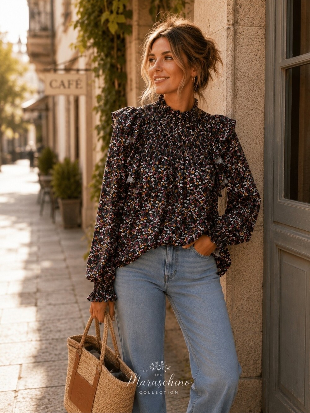Draper James Floral Prairie Blouse | XXL